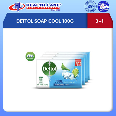DETTOL SABUN COOL 100GX3+1